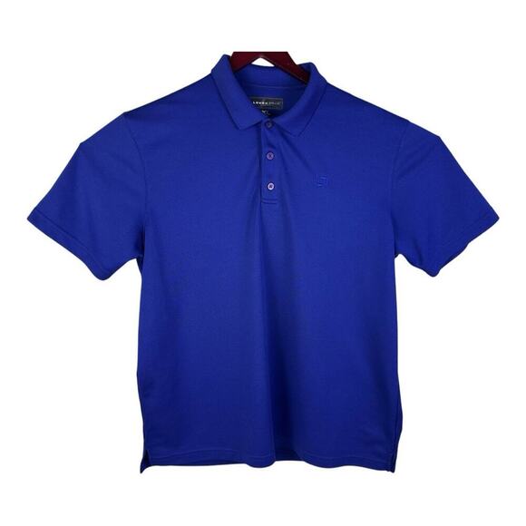 Loudmouth Shirt Mens XL Blue Embroidered Logo Short Sleeve Golf Performance Polo - Picture 1 of 12